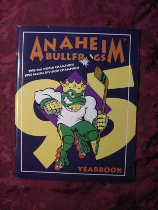Anaheim Bullfrogs Hockey Yearbook 1995
