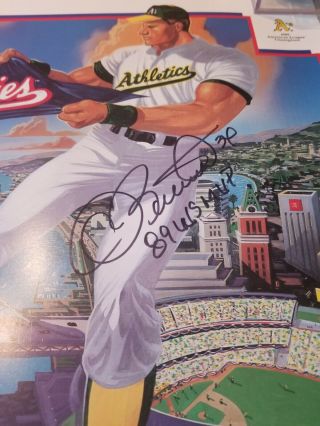 1989 Ws Poster Autographed By A 