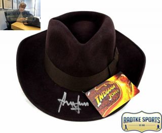 Harrison Ford Signed Indiana Jones Officially Licensed Brown Wool Fedora Hat