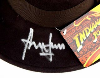 Harrison Ford Signed Indiana Jones Officially Licensed Brown Wool Fedora Hat 3