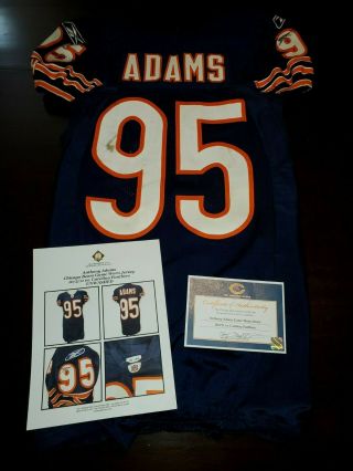 Chicago Bears Anthony " Spice " Adams Game Worn / Home Jersey Vs Panthers