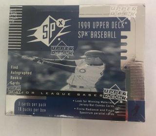 1999 Upper Deck Spx Factory Baseball Hobby Box
