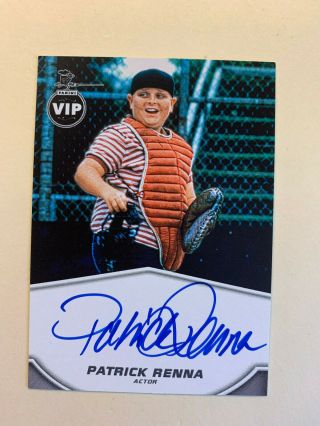 Patrick Renna 2019 Panini National Convention Vip Party On Card Auto - Smalls