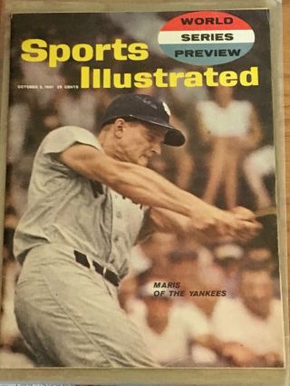 Roger Maris 10/2/1961 Sports Illustrated Yankees World Series Preview