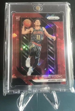 2018 - 19 Prizm Red Ice Refractor Trae Young Rc