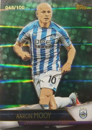 Match Attax Ultimate 2018/19 Sketch Card 140g Aaron Mooy 48/100 Green Huddersf