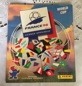 Panini World Cup France 98 Album With 480/561 Stickers