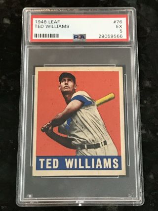 1948 Leaf Ted Williams 76 Psa 5