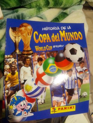 Panini World Cup Story Album With Sticker Box.