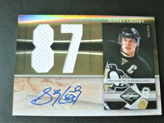 2010 Panini Limited Sidney Crosby Auto Patch 43/49 Penguins Autograph Patch