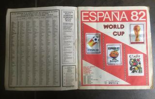 PANINI Espana 82 (1982) World Cup Sticker ALBUM 100 COMPLETE Good 2