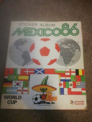 Panini Mexico 86 World Cup Sticker Album Complete