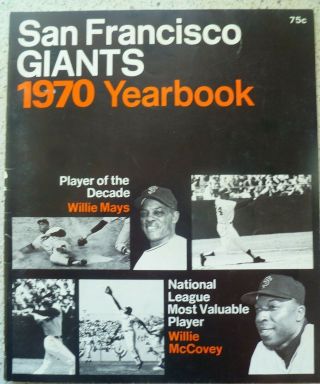 1970 San Francisco Giants Yearbook and Pocket Schedule 2