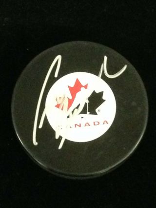 Craig Berube Canada Autographed Puck W/coa