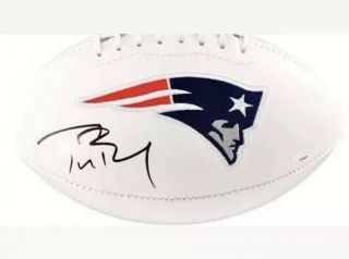 Tom Brady Autographed Football Steiner Ts More Than One Available Fast