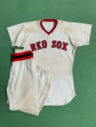 1974 Bernie Carbo Boston Red Sox Game - Home Uniform (2)