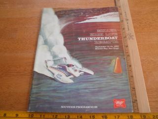 1984 Mission Bay Thunderboat Regatta Racing Program Hydroplane San Diego