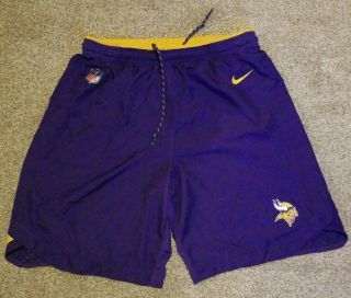 Nike Minnesota Vikings Shorts Player Issued And Worn By Brandon Zylstra