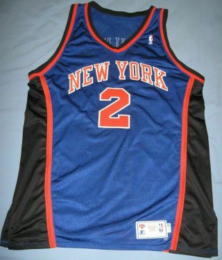 Larry Johnson Pro Cut Game Worn Jersey 1997 - 98 York Knicks,  Starter 52,  2