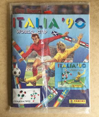 Panini Italia 90 Empty Album And Packet With Roy Of The Rovers