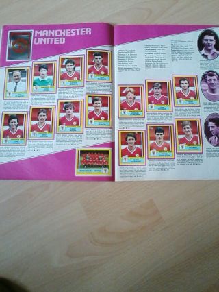 FOOTBALL 87 ALBUM BY PANINI 100 COMPLETE 3