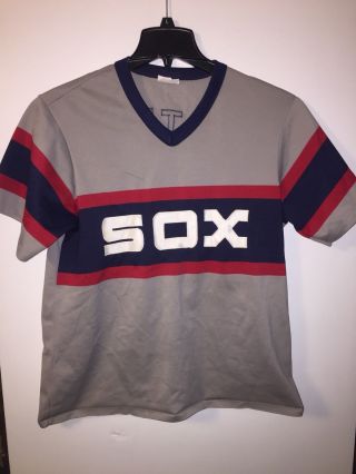 Vintage 80s Chicago White Sox Sewn Pullover Majestic Jersey Medium Made In Usa