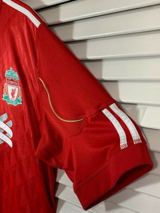 SIZE L LIVERPOOL 2011/2012 HOME FOOTBALL SHIRT JERSEY ADIDAS ADULT LARGE MENS 4