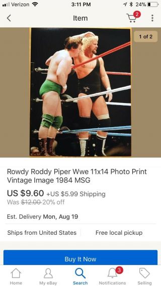 Roddy Piper Wrestling Ring Worn Green Trunks Family Mid Atlantic WWF NWA WWE 3