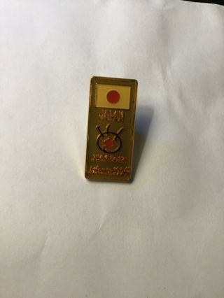 1996 Atlanta Olympics Media Pin Badge Tv Japan Fuji Sports Olympic Pin Jolf 1242