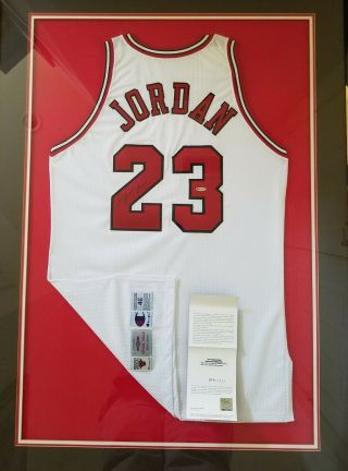Michael Jordan Signed Jersey Game Model Champion Pro Cut 1995/96 Uda Upper Deck