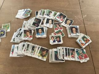 Job Of Paninis Football 80 Stickers Year 1970s Over 550 And 25 Shines