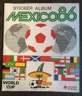 Panini Mexico 86 Sticker Album.  100 Complete.  World Cup 1986.