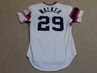 Greg Walker Game Worn Signed Rookie Jersey Chicago White Sox