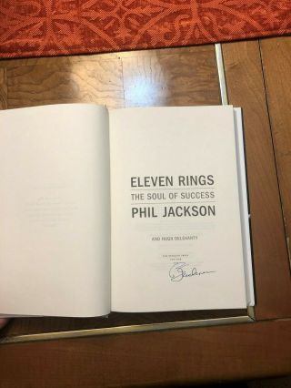 Phil Jackson Eleven Rings Book - Signed 4