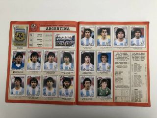Panini Mexico 86 World Cup Sticker Album 100 Complete 6