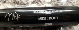 Mike Trout Signed Game Model Old Hickory Bat Angels 4