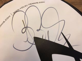 Boris Becker Signed Autograph Volkl Tennis Racket & Cover Nadal Federer