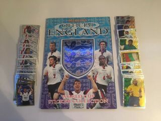 Rare Merlins England World Cup 1998 Sticker Album Complete Loose Set Of Stickers