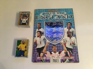Rare Merlins England World Cup 1998 Sticker Album Complete Loose Set Of Stickers 3