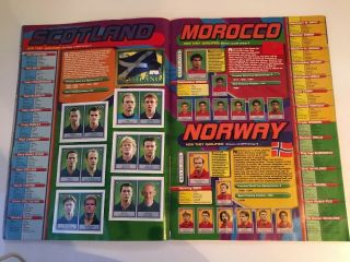 Rare Merlins England World Cup 1998 Sticker Album Complete Loose Set Of Stickers 4