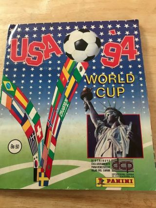 Usa 1994 World Cup 100 Complete Album Panini Stickers Rare
