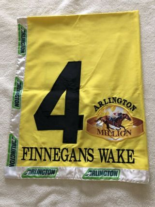 Finnegans Wake 2014 Arlington Million Race Worn Saddle Cloth