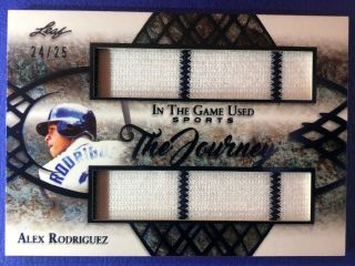 Alex Rodriguez 2019 Leaf Itg Game Patch 24/25 Dual Pinstripe Yankees