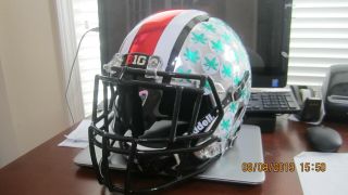 Braxton Miller Ohio State Buckeyes 2013 Orange Bowl Pro Combat Helmet Size Large