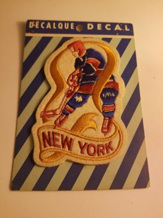 Old - York Rangers Sew On Patch Nhl Old Store Stock