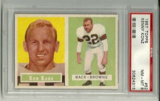 1957 Topps 52 Ken Konz Psa 8 Cleveland Browns