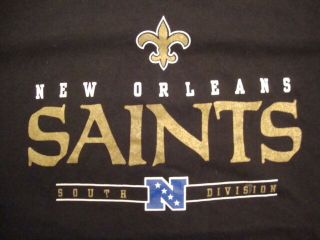 Nfl Orleans Saints Football South Division Sportswear T Shirt Size 2xl/xl