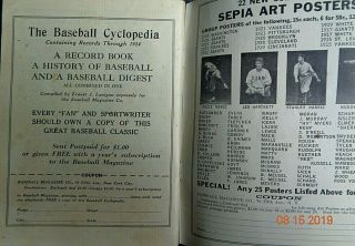 1925 WHO ' S WHO IN BASEBALL BOOK - DAZZY VANCE ON COVER - Orig.  Exc 8
