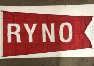 Authentic Ryne Sandberg Ryno 23 Flag Flown Over Wrigley Field W/ Cubs Issued
