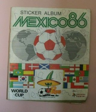 Panini Mexico 86 World Cup Football Sticker Album 1986 Soccer 3/4 Full
